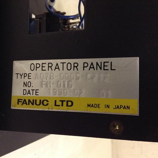 Used FANUC Operator Panel A07B-0005-C212 #84797
