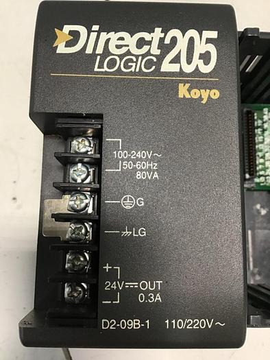 Used KOYO Power Supply/ Rack D2-EM D2-09B-1 USED