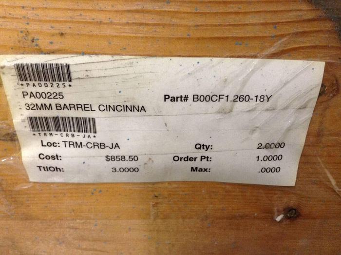 CINCINNATI MILACRON 32 mm Barrel PA00225 New