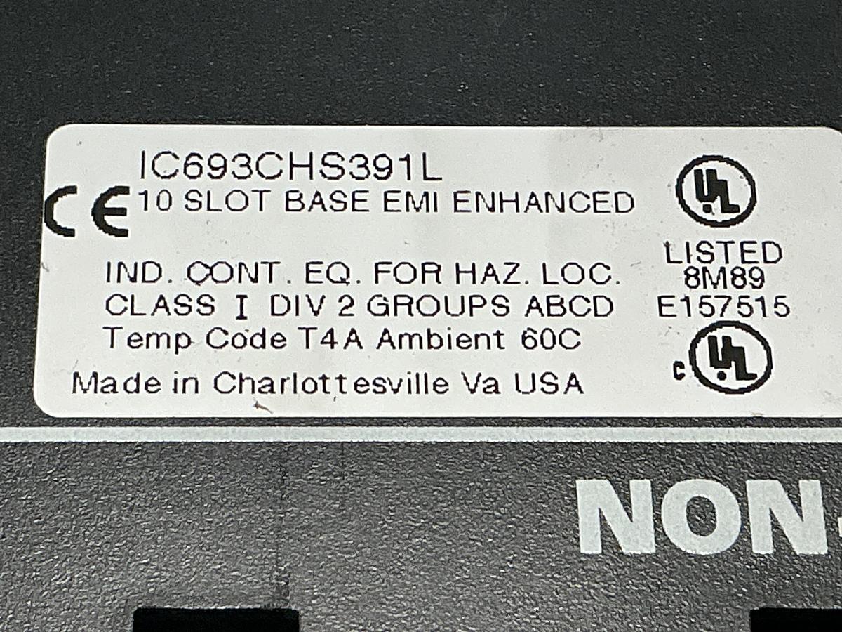 Used GE FANUC IC693CHS391L