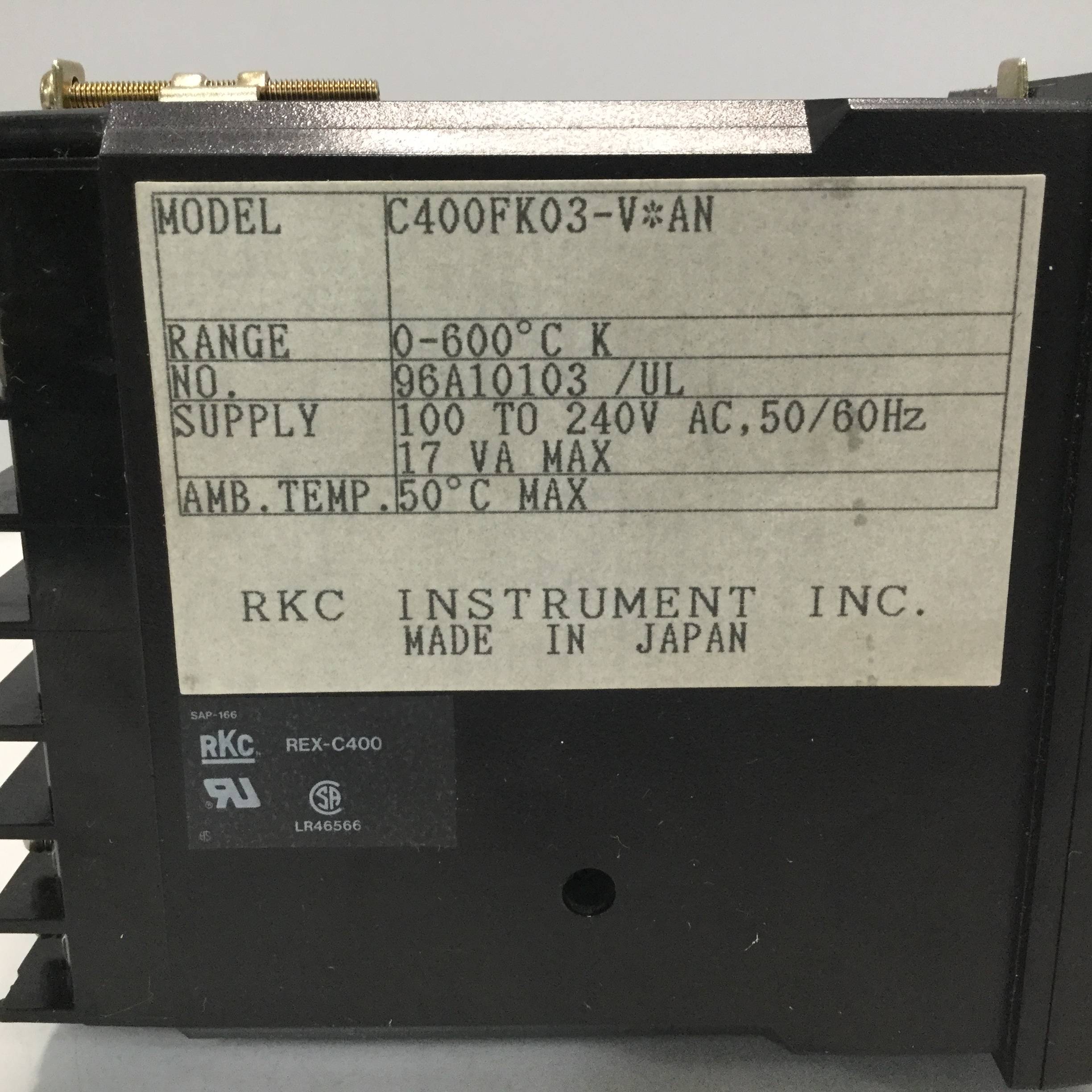 Used RKC Temperature Control REX-C400FK03VAN USED