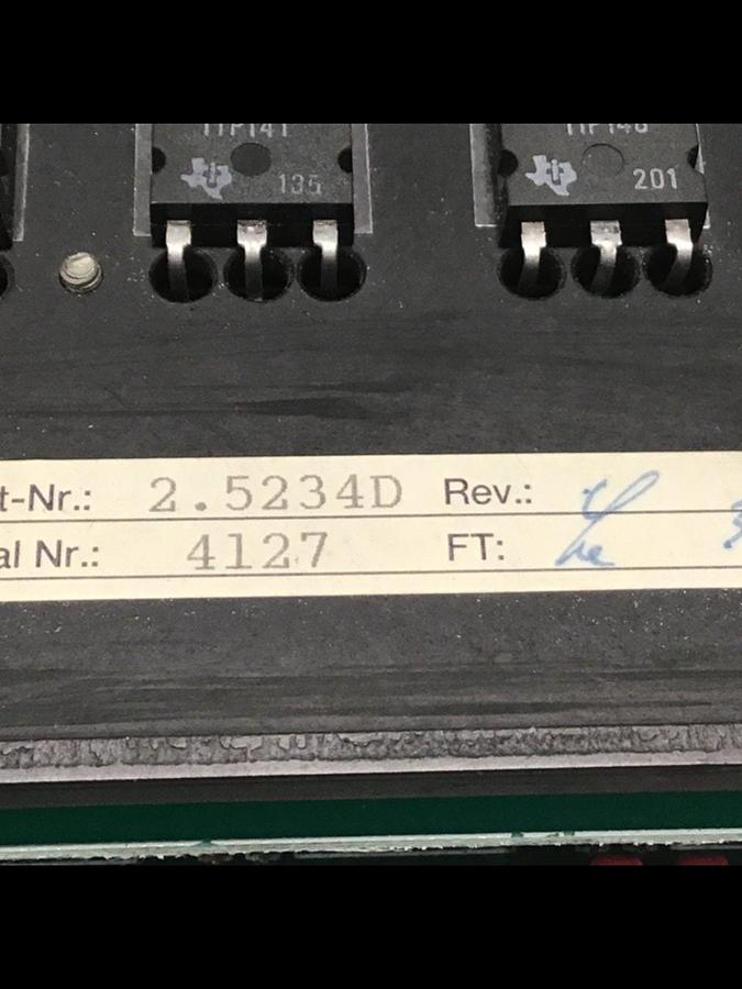 Used ARBURG Board Assembly 92.897 2.5234D Used #120091