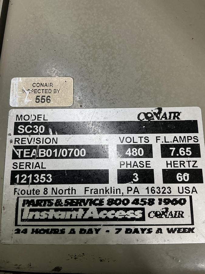 Used CONAIR Dryer SC30