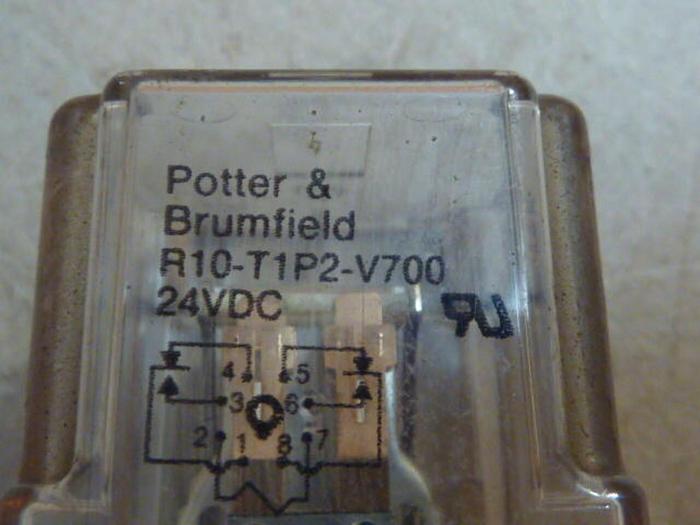 Used POTTER & BRUMFIELD Relay R10-T1P2-V700 #29970