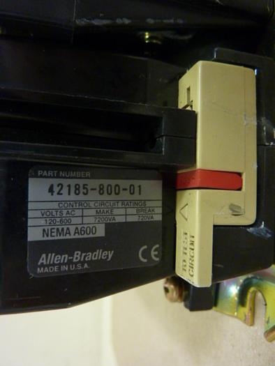 Used ALLEN BRADLEY Starter Size 1 509-BOD SER B W35 #47119
