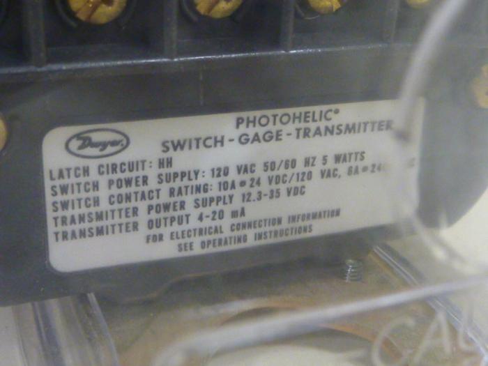 Used DWYER Gauge Transmitter N07N #53746