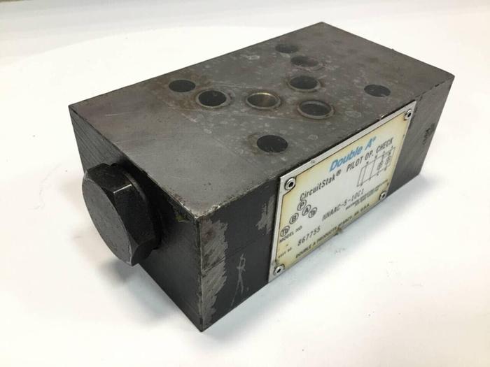 Used DOUBLE A Check Valve NNAAC-5-10C1 #98891