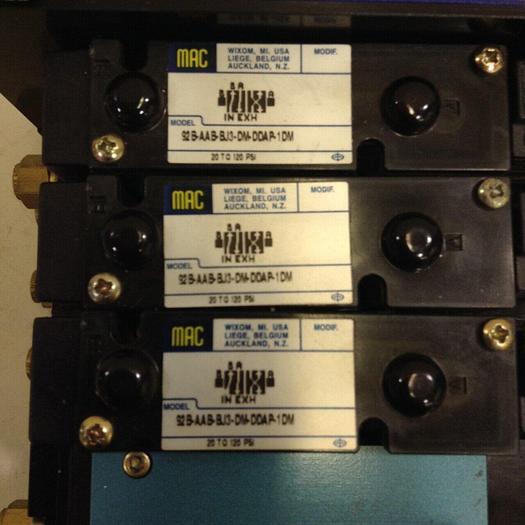 Used MAC Control Block w/ Valves 92B-AAB-BJ3-DM-DDAP-1DM #71586