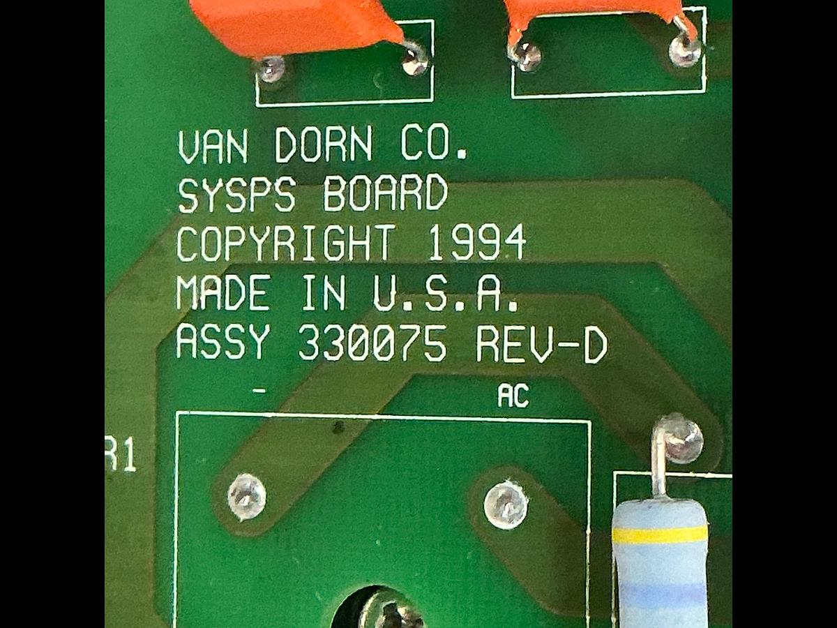 Used VAN DORN 330075