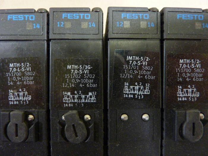 Used FESTO Control Block w/ Valves IEPR-03-7.0-P #60707