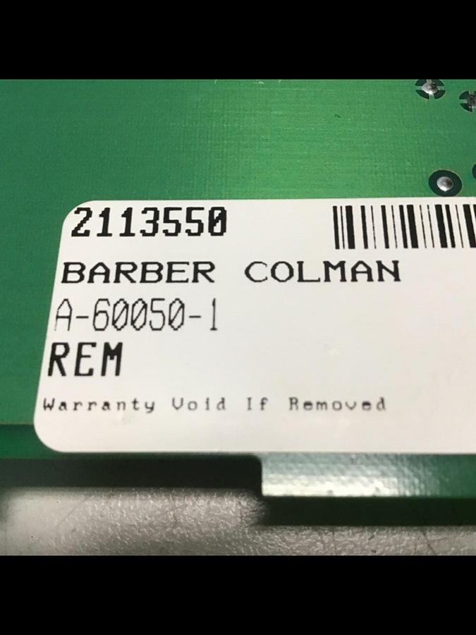 Used BARBER COLMAN Communication Circuit Board A-60050-1 USED