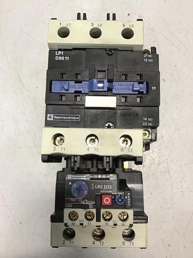 Used TELEMECANIQUE Contactor LP1D8011 #138649