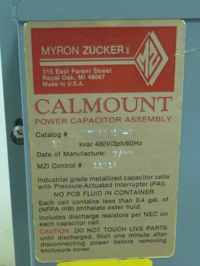 Used CALMOUNT Power Capacitor KIM43018-3 #65727