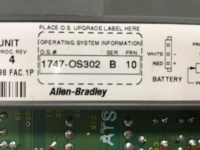 Used ALLEN BRADLEY 5/03 Processor Unit 1747-L531 SER D #141004