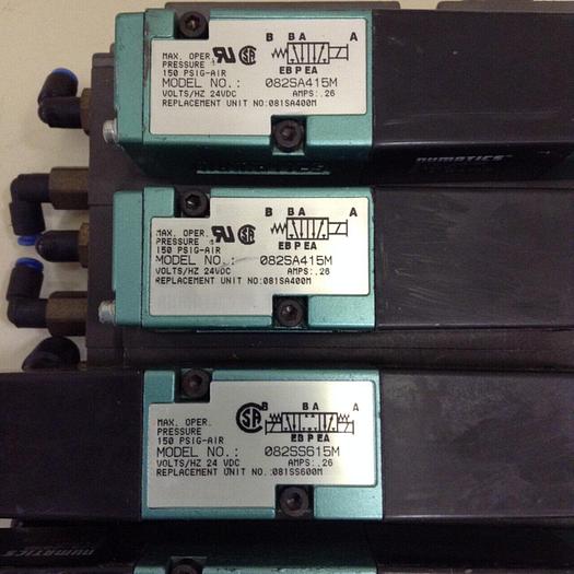 Used NUMATICS Control Block w/ Valves 082SS615M #80026