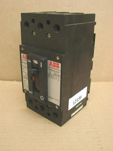 Used ABB 100 Amp Circuit Breaker UXAB 727131 R 123 USED