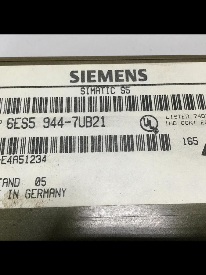 Used SIEMENS CPU Module 6ES5 944-7UB21 #107189