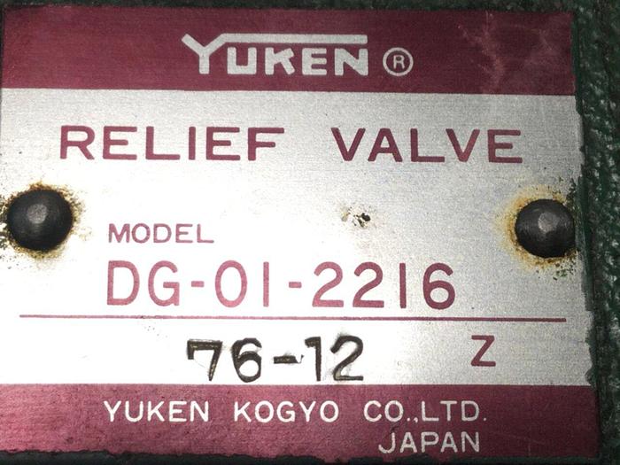 Used YUKEN Relief Valve DG-01-2216 Used #102652