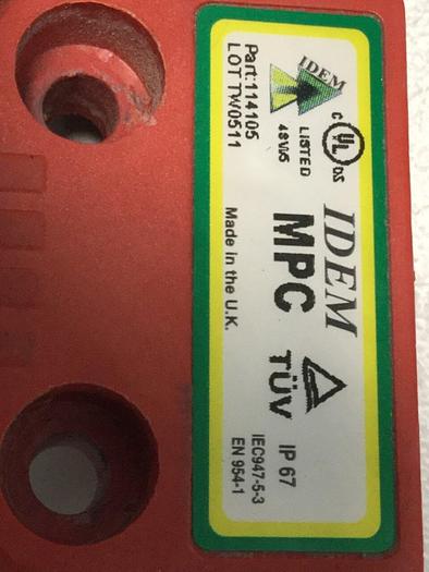 Used IDEM SAFETY SWITCHES Coded Miniature Switch 114105 #103706