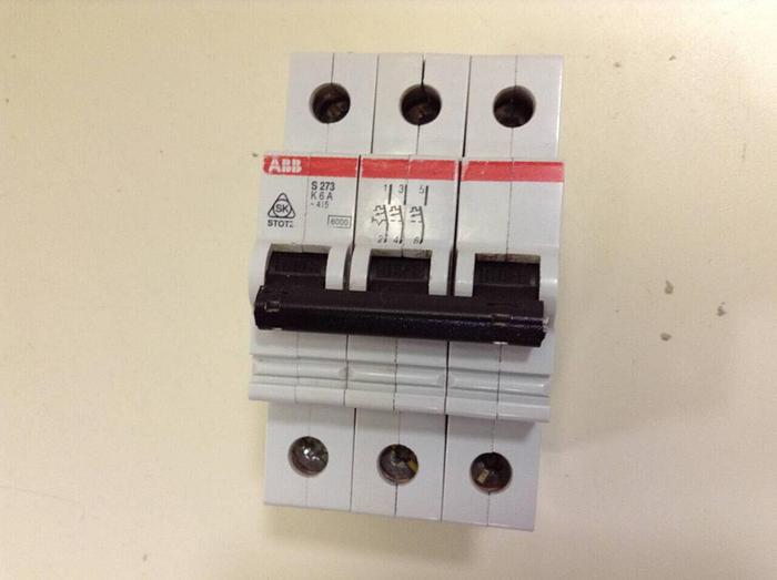 Used ABB 6 Amp Circuit Breaker S273-K6A #79630