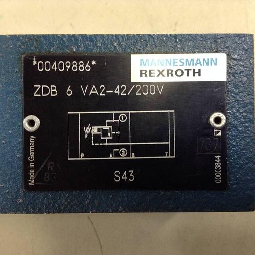 Used MANNESMANN REXROTH Valve ZDB 6 VA2-42/200V #88687