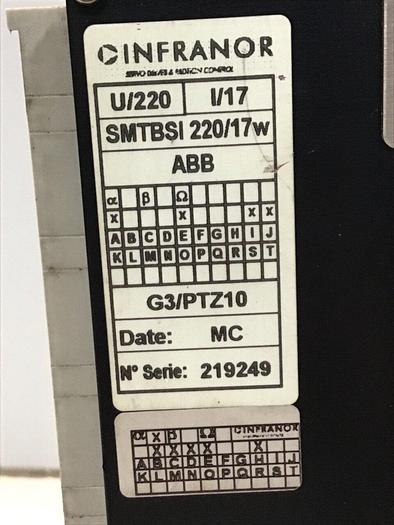Used INFRANOR Servo Drive SMTBSI 220/17W Used