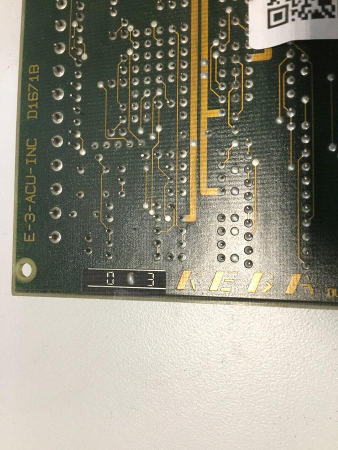 Used KEBA Circuit Board E-3-ACU-INC D1671B #102496