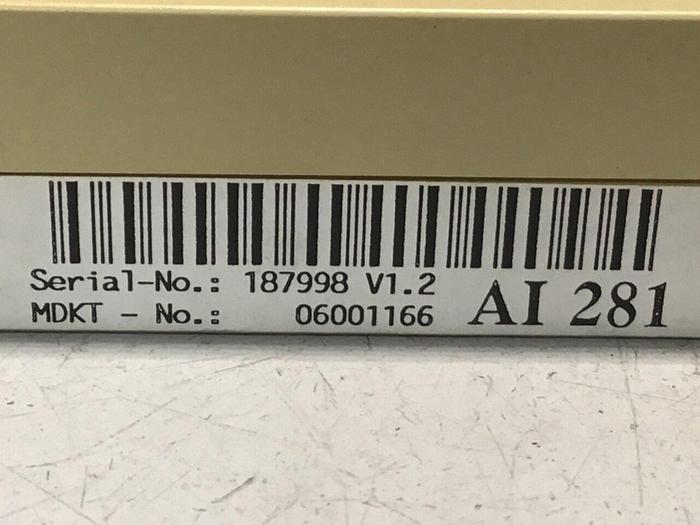 Used DEMAG Input Module AI281 01-009-281-D #124682