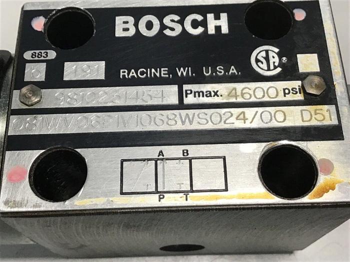 Used BOSCH Valve 081WV06P1V1068WS024/00D51 9810231454 Used