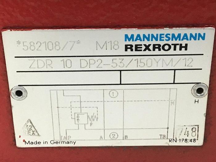 Used REXROTH Valves ZDR 10 DP2-53/150YM/12 #117021