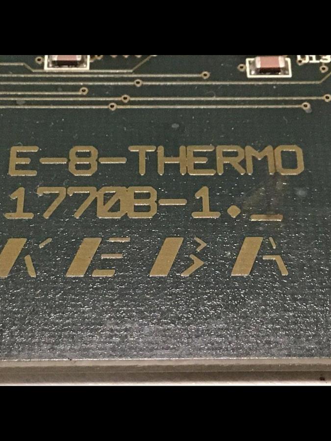 Used KEBA / Engel Circuit Board E-8-THERMO 1770B-1 #116724