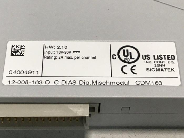Used SIGMATEK Module CDM163 12-008-163-0 USED
