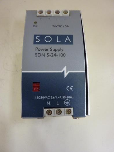 Used SOLA ELECTRIC Power Supply SDN5-24-100 #56984