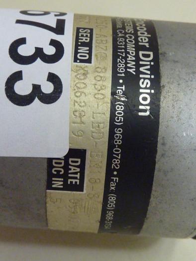 Used BEI INDUSTRIAL ENCODER Rotary Encoder H25E-F1-SS-1250-ABZC #56733