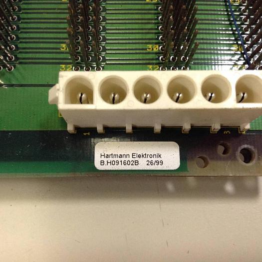 Used HARTMANN Backplane B.H091602B #68656