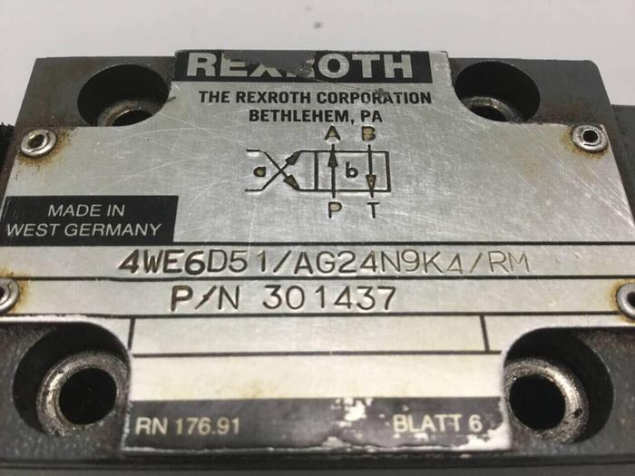 Used REXROTH Valve 4WE6D51AG24N9K4RM #99408