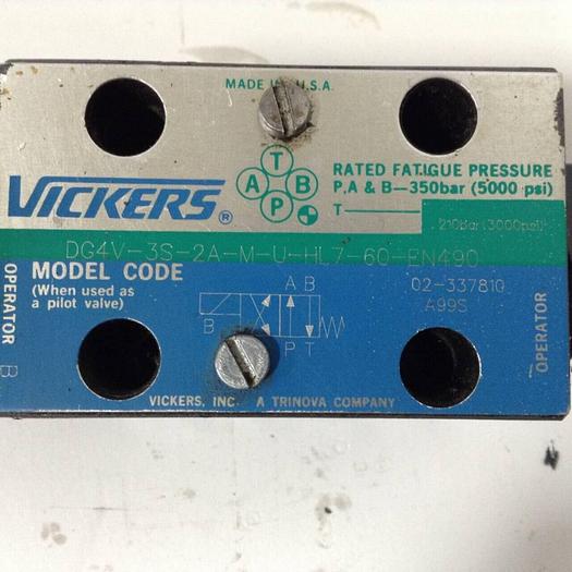 Used VICKERS Valve DG4V3S2AMUHL760EN490 Used