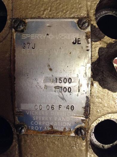 Used VICKERS Relief Valve CG06F40 #68324