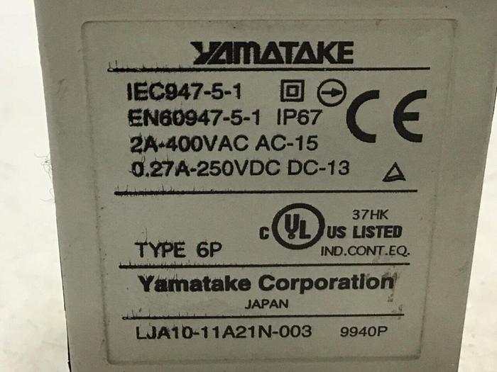 Used YAMATAKE Limit Switch LJA10-11A21N-003 #121745