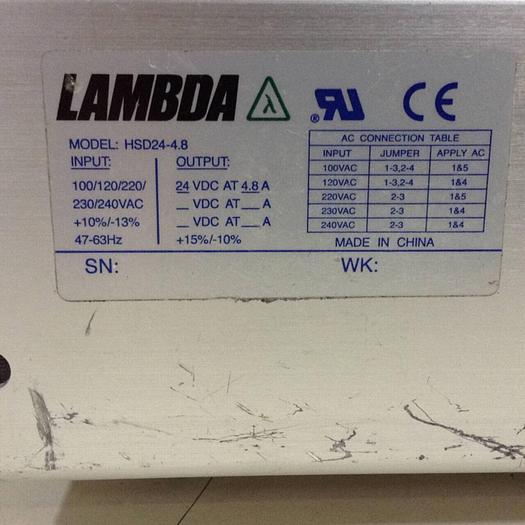 Used LAMBDA Power Supply HSD24-4.8 #87912