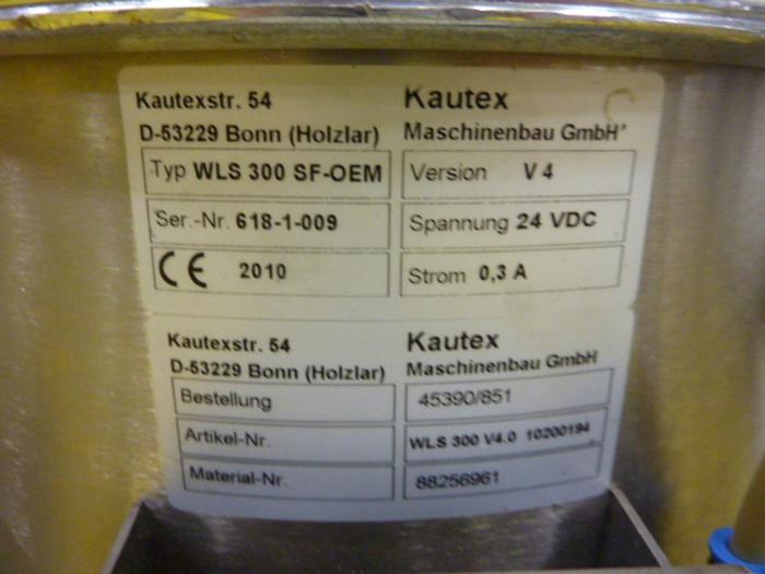 Used KRUPP KAUTEX Stainless Steel Hopper WLS 300 SF-OEM #66622