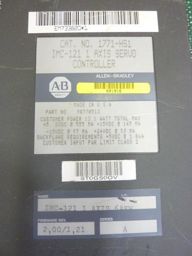 Used ALLEN BRADLEY Servo Controller 1771-HS1 SER A #43955
