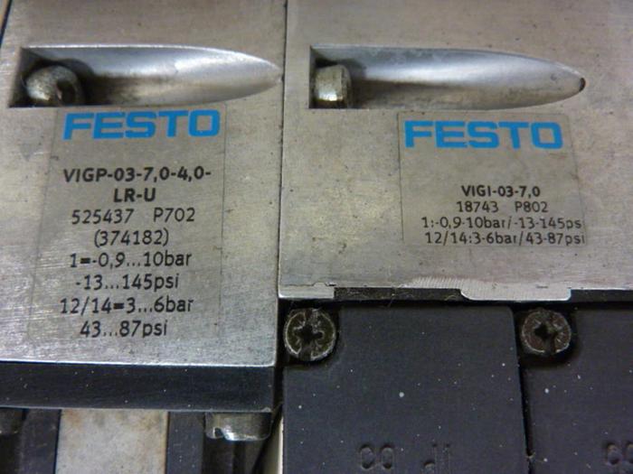 Used FESTO Control Block w/ Valves IFB8-03 #52800