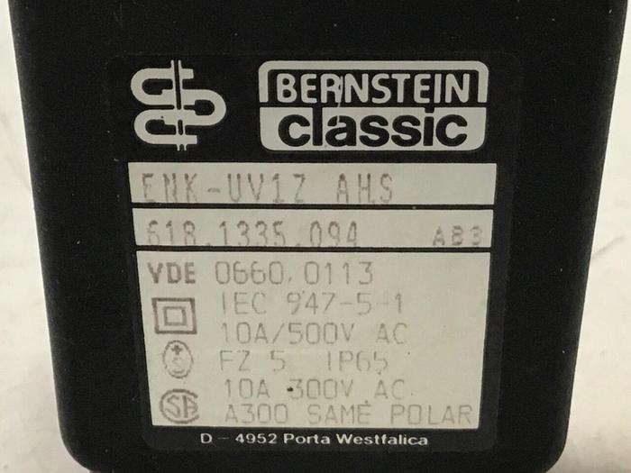 Used BERNSTEIN Limit Switch ENK-UV1Z AHS Used