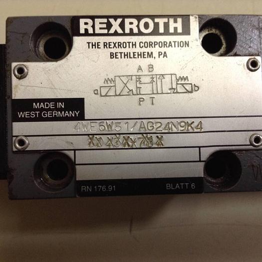 Used REXROTH Valve 4WE6W51/AG24N9K4 #87600