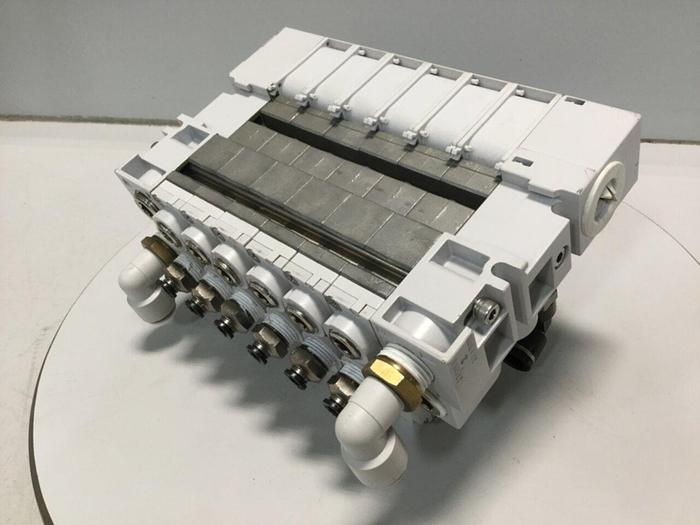 Used KOGANEI Manifold w/ Valves PBM6P-9W #104822