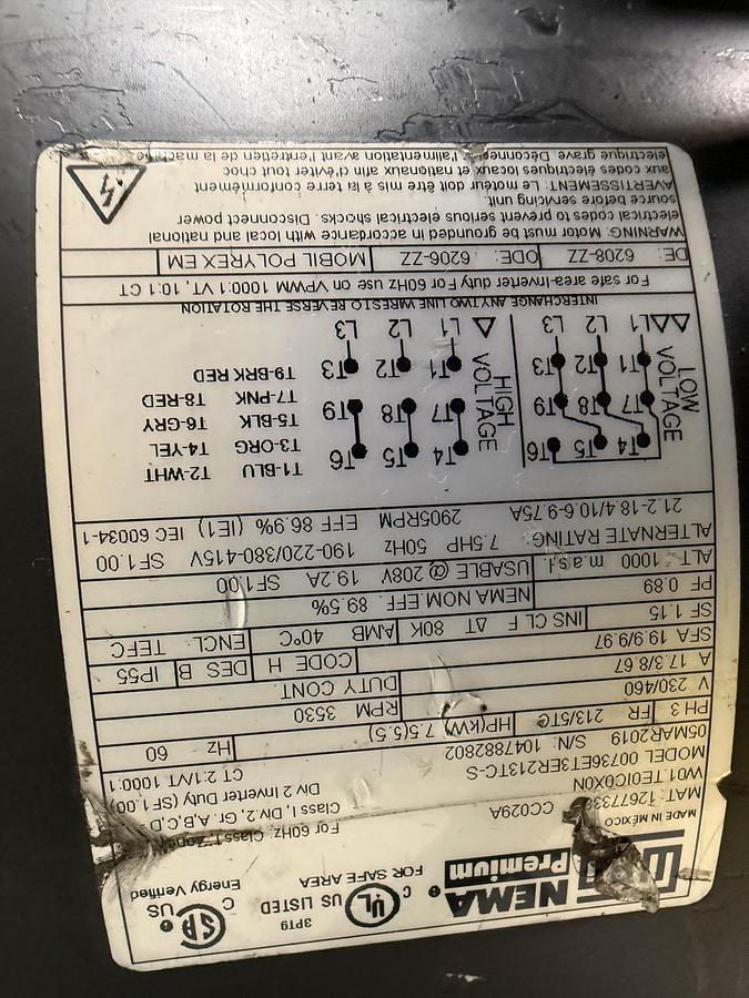 Used GARDNER DENVER LDP7.5 Vacuum Pump USED #150290