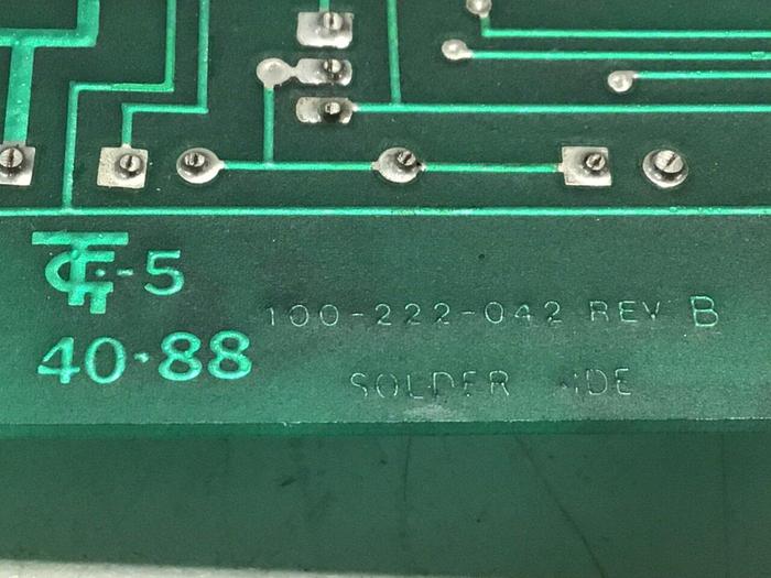 Used BRANSON Interface Circuit Board 100-222-042 #113752