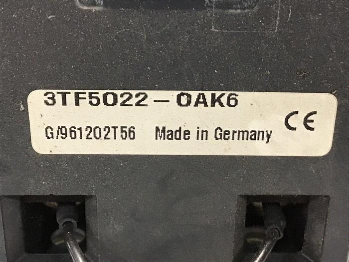 Used SIEMENS Contactor 3TF5022-OAK6 Used