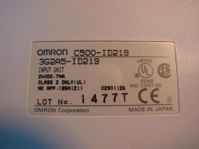 Used OMRON Input Module C500-ID219 #10991